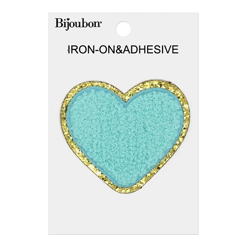 Chenille Patch-Blue Heart
